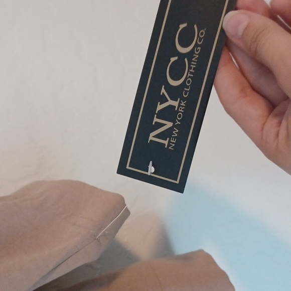 NWT New York Clothing Co Tan Business Casual Jacket With Tie Womans Size Small - Picture 6 of 6